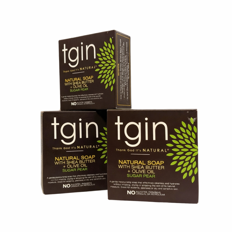 TGIN Natural Soap With Shea Butter Olive Oil And Sugar Pear